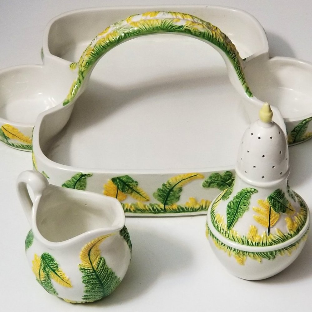 MCM Decorative Ceramic Hors d'oeuvre Serving Dish